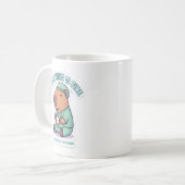 Sarcastische Capybara Verpleegster Koffiemok (Voorkant links)
