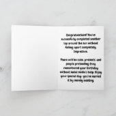 Sarcastische Chickadee Verjaardag Humor Gift Kaart (Binnen)
