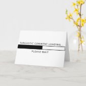 Sarcastische commentaar laden kaart (Gele Bloem)