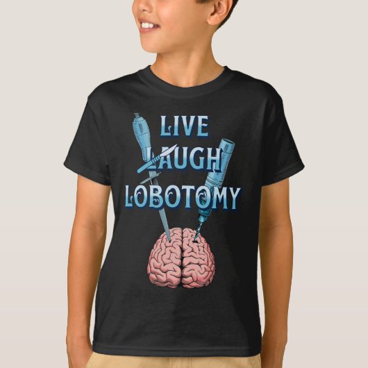 Sarcastische Dark Humor Gothic Live T-shirt (Voorkant)