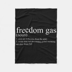 Sarcastische Definitie Vrijheid Gas T-shirt Cool P Fleece Deken
