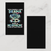 Sarcastische drama Hoofdpijn Bloedrog Rude Quote Visitekaartje (Voorkant / Achterkant)