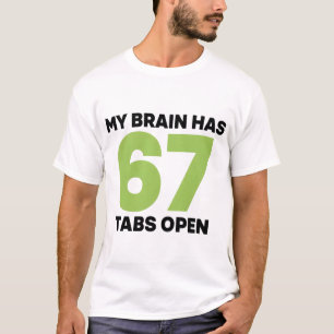 Sarcastische drukke geest die zegt multitasking ch t-shirt