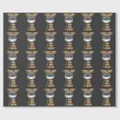 Sarcastische drummer Humor Percussion Drumming Ban Cadeaupapier (Vlak)