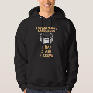 Sarcastische drummer Humor Percussion Drumming Ban Hoodie