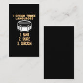 Sarcastische drummer Humor Percussion Drumming Ban Visitekaartje (Voorkant / Achterkant)