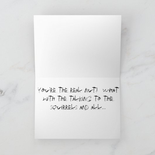 Sarcastische Eekhoorn Kaart (Binnen)