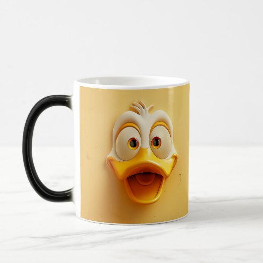Sarcastische Eendengezicht 3D Magische Mok (Links)