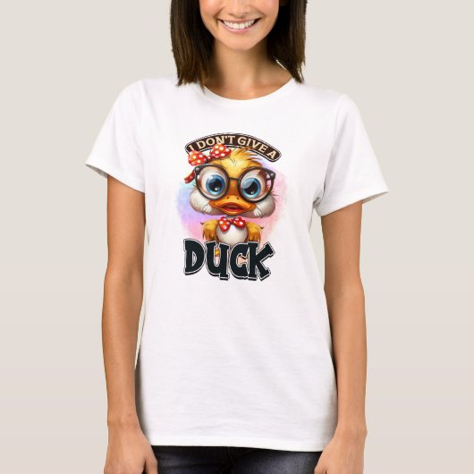 sarcastische eendenpoen t-shirt (Voorkant)
