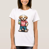 Sarcastische en grappige hond t-shirt (Voorkant)