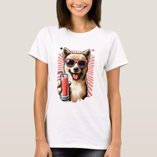 Sarcastische en grappige hond t-shirt (Voorkant)
