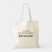 Sarcastische en grappige quote tote bag (Achterkant)