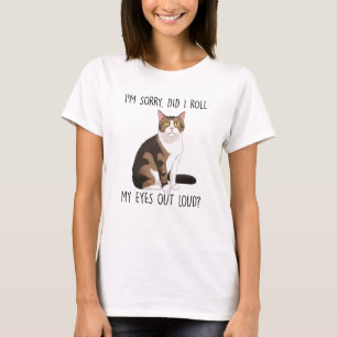 Sarcastische en leuke kat t-shirt