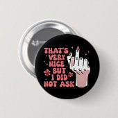 Sarcastische Feministe Ronde Button 5,7 Cm (Voorkant /achterkant)