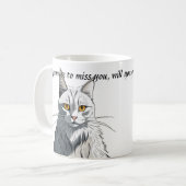 Sarcastische Funny Cat Coffee of Tea Mok Leuk cade (Voorkant links)