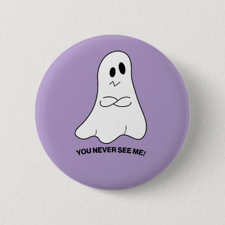Sarcastische Geest Knop – Je Ziet Me Nooit Ronde Button 5,7 Cm