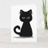 Sarcastische gekruiste kat kaart (Voorkant)