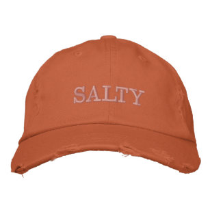 Sarcastische Gezegden van SALTY in Oranje en roze Geborduurde Pet