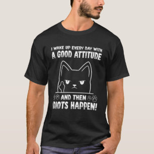 Sarcastische golven met goede standpuntdioten gebe t-shirt