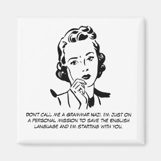 Sarcastische Grammatica Nazi Magneet