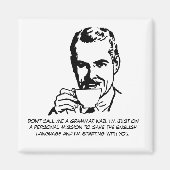 Sarcastische Grammatica Nazi Magneet (Voorkant)