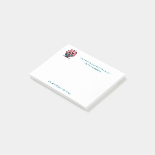 Sarcastische grappige gedachtelezer post-it® notes (Schuin)