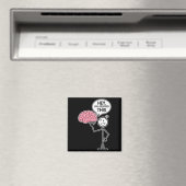 Sarcastische Grappige Hersenen Stick Figure Is Dit Magneet (Insitu (Vaatwasser))