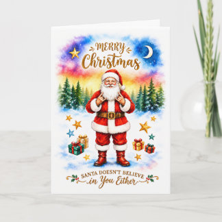 Sarcastische, grappige kerstkaart  kaart