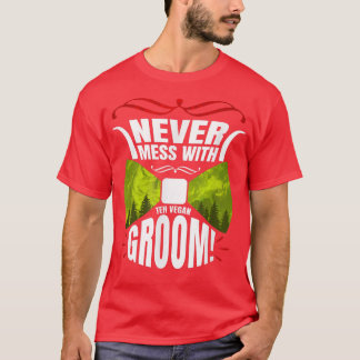 Sarcastische Groom van het Gezegde Veganism T-shirt
