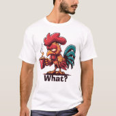 Sarcastische haan drink koffie cadeau idee t-shirt (Voorkant)