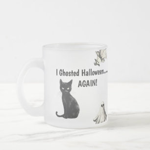 Sarcastische Halloween Kattengeest Matglas Koffiemok