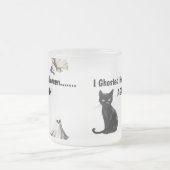 Sarcastische Halloween Kattengeest Matglas Koffiemok (Center)