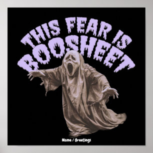Sarcastische Horror Geest Slang Grappige Grafische Poster