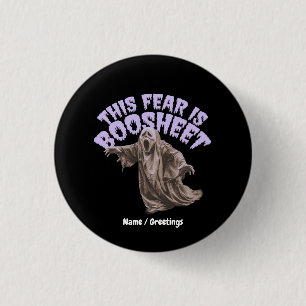 Sarcastische Horror Geest Slang Grappige Grafische Ronde Button 3,2 Cm