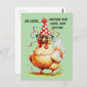 Sarcastische Humor met Judgy Chicken Briefkaart (Voorkant / Achterkant)