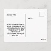 Sarcastische Humor met Judgy Chicken Briefkaart (Achterkant)