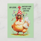 Sarcastische Humor met Judgy Chicken Briefkaart (Voorkant)