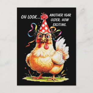 Sarcastische Humor met Judgy Chicken Briefkaart