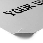 Sarcastische Humor Tekst Smart Funny Poster (Hoek)