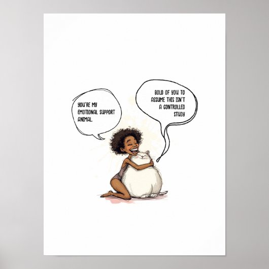 Sarcastische Introvert Emotionele Ondersteuning Ka Poster (Voorkant)