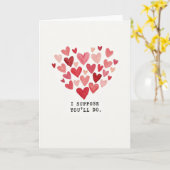Sarcastische Je Zal Maar Net Doen Liefdeskaart Kaart (Gele Bloem)