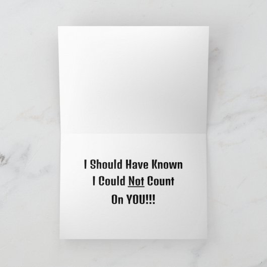 Sarcastische Kaart (Binnen)