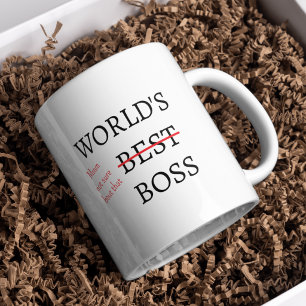 Sarcastische kantoorhumor novelty baas cadeau koffiemok