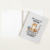 Sarcastische kat - Grappige Oranje kunst Planner (Display)