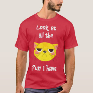 Sarcastische kat heeft leuke kitten t-shirt