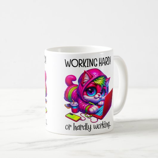 Sarcastische kat koffiemok (Voorkant rechts)