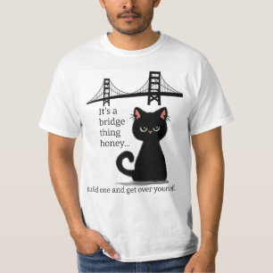 Sarcastische kat "kom over jezelf heen!" beledigen t-shirt