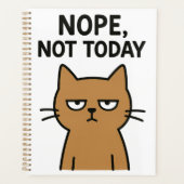 Sarcastische kat - Nope. Niet vandaag. antisociaal Planner (Voorkant)