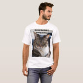 Sarcastische kat t-shirt (Voorkant volledig)