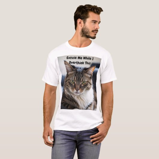 Sarcastische kat t-shirt (Voorkant volledig)